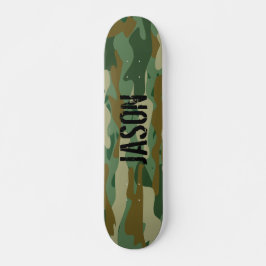 individuelle Name-Rüstungsfläche Camouflage Tarnka Skateboard
