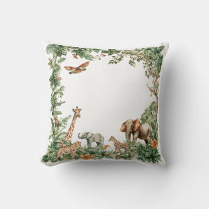 Individuelle Name Safari Animals Jungle Kissen
