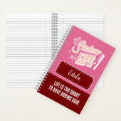 Individuelle Name Salon Life Geschenk für Haarstüh Notizblock (Innen)