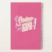 Individuelle Name Salon Life Geschenk für Haarstüh Notizblock (Rückseite)