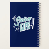 Individuelle Name Salon Life Geschenk für Haarstüh Notizblock (Rückseite)