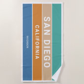 Individuelle Name San Diego / IHRER TEXT Strandtuch (Vorderseite)