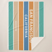 Individuelle Name San Francisco / IHRER TEXT Sherpadecke (Vorderseite)