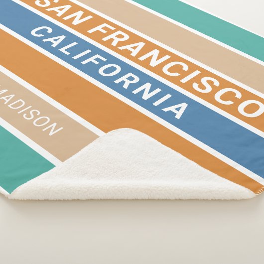 Individuelle Name San Francisco / IHRER TEXT Sherpadecke (3/4)