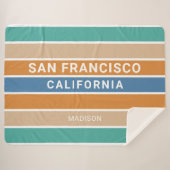 Individuelle Name San Francisco / IHRER TEXT Sherpadecke (Vorderseite (Horizontal))