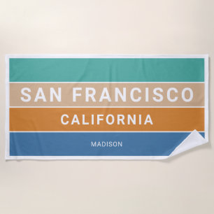 Individuelle Name San Francisco / IHRER TEXT Strandtuch