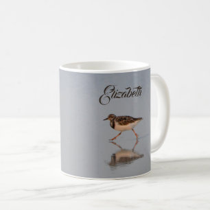 Individuelle Name Sandpiper Beach Bird Nature Foto Kaffeetasse