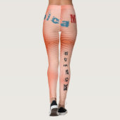 Individuelle Name Sangria Wüstensand Leggings (Rückseite)