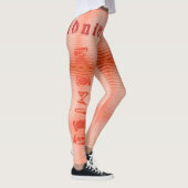 Individuelle Name Sangria Wüstensand Leggings (Rechts)