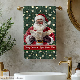 Individuelle Name Santa Claus Badetuch Geschenk Se Badhandtuch Set