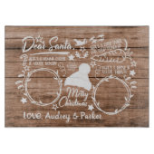 Individuelle Name Santa Tray Weihnachten Abend Lec Schneidebrett (Vorderseite)