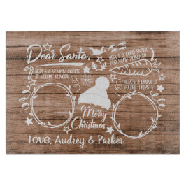 Individuelle Name Santa Tray Weihnachten Abend Lec Schneidebrett