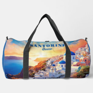 Individuelle Name Santorini Griechenland Sunset Duffle Bag