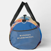 Individuelle Name Santorini Griechenland Sunset Duffle Bag (Rechts)