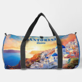 Individuelle Name Santorini Griechenland Sunset Duffle Bag (Rückseite)