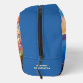 Individuelle Name Santorini Griechenland Sunset Waschbeutel (Rechts)