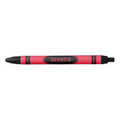 Individuelle Name Scarlet Red Crayon Black Ink Pen Kugelschreiber (Vorderseite)
