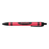 Individuelle Name Scarlet Red Crayon Black Ink Pen Kugelschreiber (Unterseite)