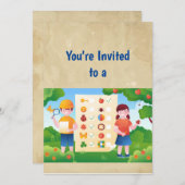 Individuelle Name Scavenger Jagd Geburtstag Einlad Einladung (Vorne/Hinten)