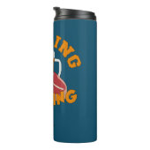 Individuelle Name-Schäler Thermosbecher (Nach rechts gedreht)