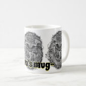 Individuelle Name schlafend Igel Kombi Kaffee Tass Kaffeetasse (VorderseiteRechts)