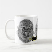 Individuelle Name schlafend Igel Kombi Kaffee Tass Kaffeetasse (Links)