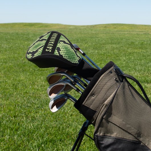 Individuelle Name Schlange Muster für Tierdruckmus Golf Headcover (In SItu)