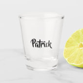 Individuelle Name schlicht Schnapsglas (Vorderseite)