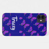 Individuelle Name-Schmetterlinge Case-Mate iPhone Hülle (Rückseite (Horizontal))