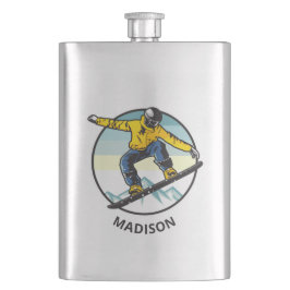 Individuelle Name-SCHNOWBOARD Flachmann