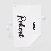 Individuelle Name-Schnurrbart Golfhandtuch (Insitu)