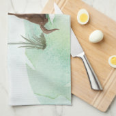 Individuelle Name Schokolade Labrador Haustier Hun Geschirrtuch (Viertel Falte)