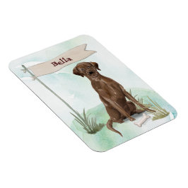 Individuelle Name Schokolade Labrador Haustier Hun Magnet