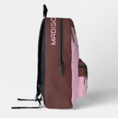 Individuelle Name Schokolade Tropfen Bedruckter Rucksack (Links)