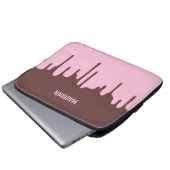 Individuelle Name Schokolade Tropfen Laptopschutzhülle (Vorne Knopf)