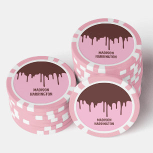 Individuelle Name Schokolade Tropfen Pokerchips
