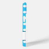 Individuelle Name, schöne blaue Polka-Punkte Case-Mate iPhone Hülle (Rückseite / Rechts)