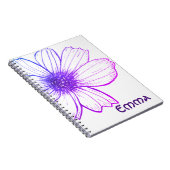 Individuelle Name Schönes Design Notebook für Blum Notizblock (Rechte Seite)