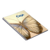 Individuelle Name Schönes SchmetterlingsNotebook Notizblock (Rechte Seite)