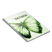 Individuelle Name Schönes SchmetterlingsNotebook Notizblock (Rechte Seite)