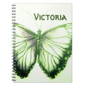 Individuelle Name Schönes SchmetterlingsNotebook Notizblock (Vorderseite)