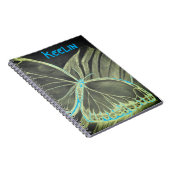 Individuelle Name Schönes SchmetterlingsNotebook Notizblock (Rechte Seite)