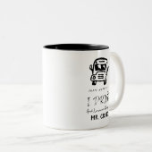 individuelle Name School Busfahrer Geschenk Zweifarbige Tasse (VorderseiteRechts)