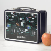 Individuelle Name School of Computer Circuit Board Metall Brotdose (Beispiel)