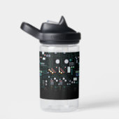 Individuelle Name School of Computer Circuit Board Trinkflasche (rechts)