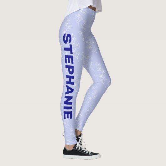 Individuelle Name School Team Light blue white Blu Leggings (Rechts)
