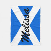 Individuelle Name Schottische Flagge Lichtbogen2 Fleecedecke (Vorderseite)