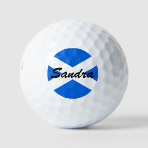 Individuelle Name Schottische Flagge mit 6 GB Golfball