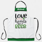 Individuelle Name-Schürze - Funny Meat & Irish Bie Schürze (Vorderseite)
