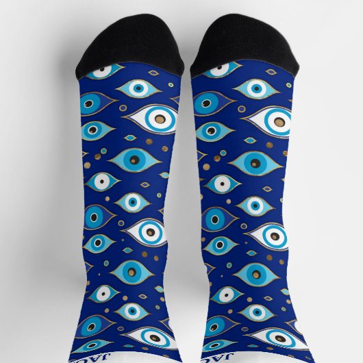 Individuelle Name - Schutzmuster für das Auge des  Socken (Oben)